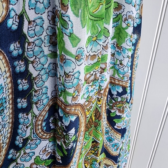 Patrons of Peace Sleeveless Shift Dress Handkerchief Boho Hi- Low Racerback L - Picture 9 of 13